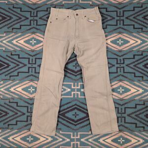 Levi's Vintage Brown Tab Beige Men's Action Jeans 30x30 Made in USA 80's VTG